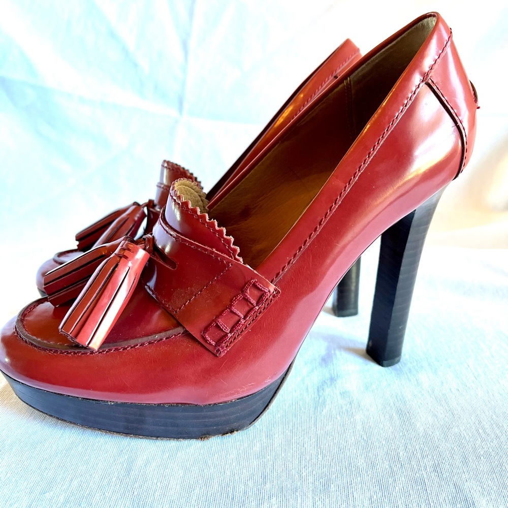 Coach Loafer platform heels